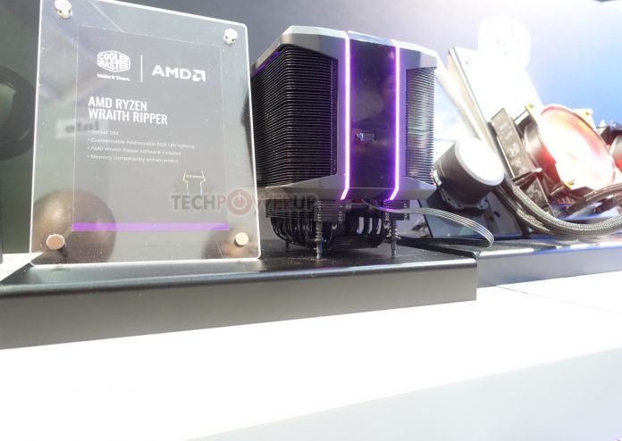 Wr1 AMD и Cooler Master представиха огромния въздушен охладител Wraith Ripper