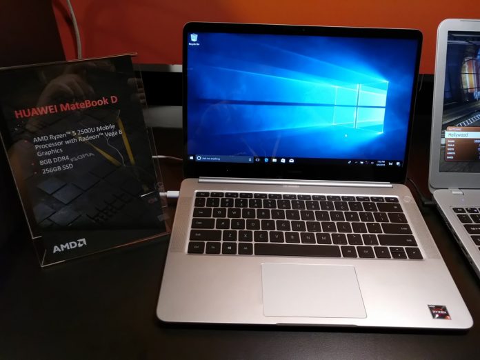 huawei-matebook-d-14-inch-2 Huawei показа 14-инчовия лаптоп MateBook D с хибридния процесор Ryzen 5-2500U