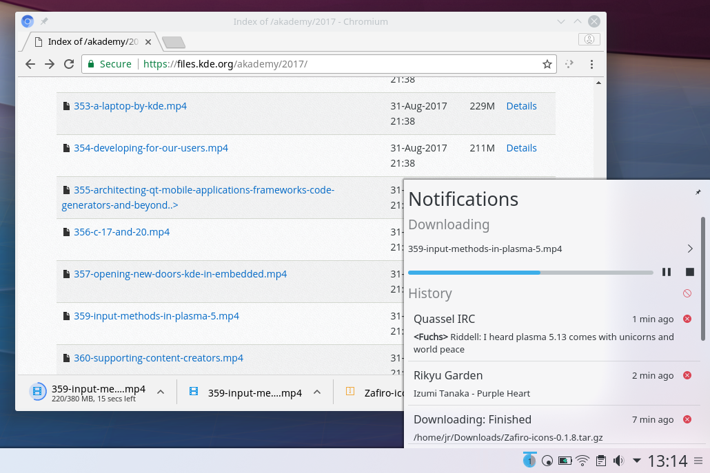 Новите моменти в Linux десктоп средата KDE Plasma 5.13