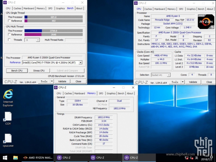 Китайски овърклокър тества процесора AMD Ryzen 5 2500X