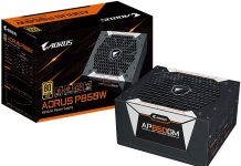 Gigabyte анонсира захранващите блокове Aorus P750W и P850 Gigabyte