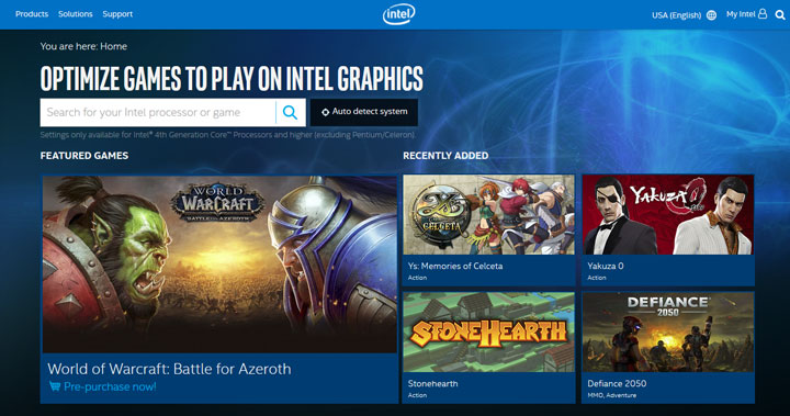 Новият видео драйвер на Intel е оптимизиран за World of Warcraft: Battle for Azeroth