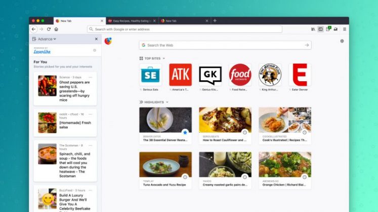 Разширението Firefox Advance на Mozilla анализира историята и препоръчва интересни сайтове