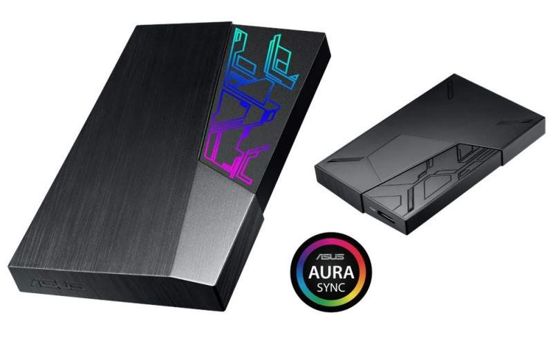 ASUS FX External Hard Drive — външни HDD с подсветка Aura Sync