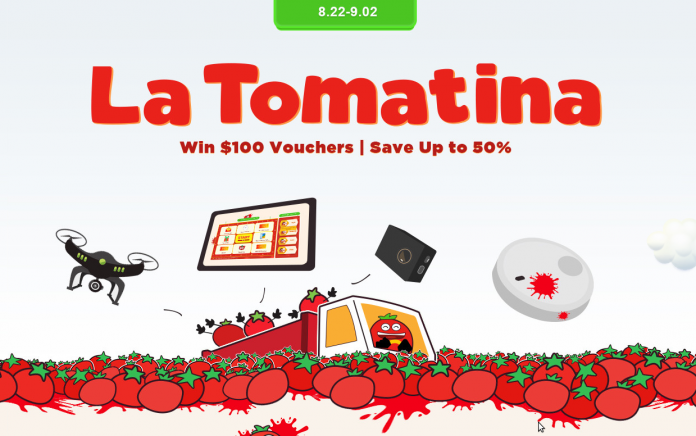 LaTomatina Голямата лятна промоция на интернет магазина Geekbuying