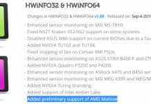 В HWiNFO се появи предварителната поддръжка на процесорите AMD Matisse (Zen 2)
