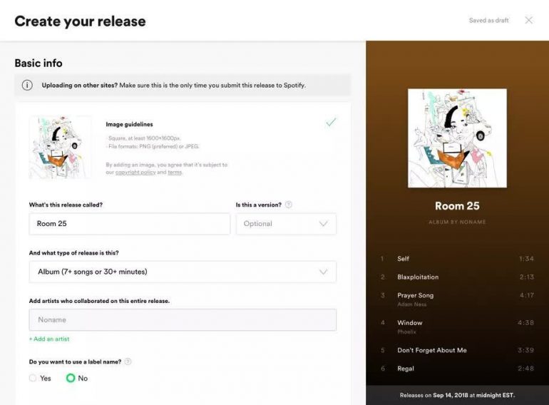 Spotify даде възможност на музикантите да публикуват своята музика без посредници