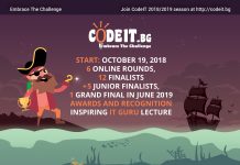 На 19 октомври стартира Сезон 2018/19 на Международния конкурс по програмиране CodeIT организиран от Мусала Софт