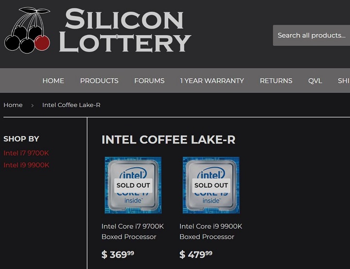 Потвърдиха се цените на старшите процесори Intel Coffee Lake Refresh