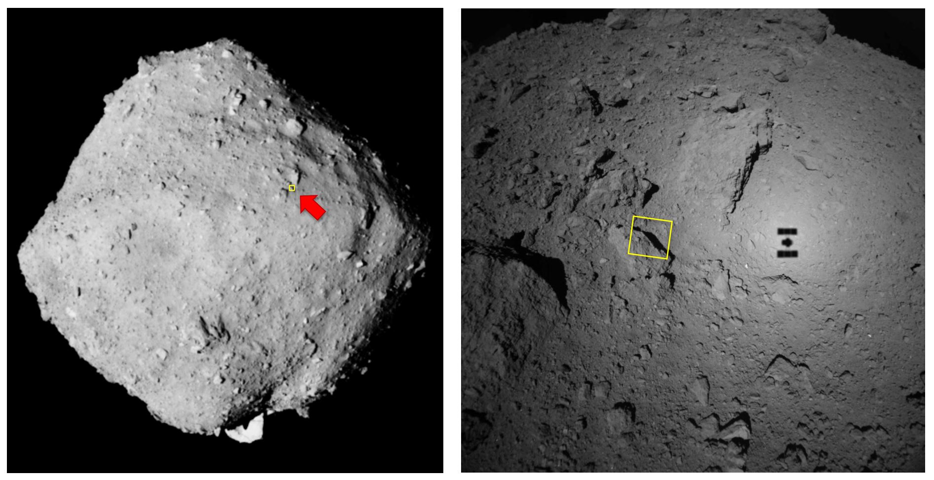 Hayabusa-2 изпрати детайлна снимка на астероида Рюгу от разстояние 64 метра