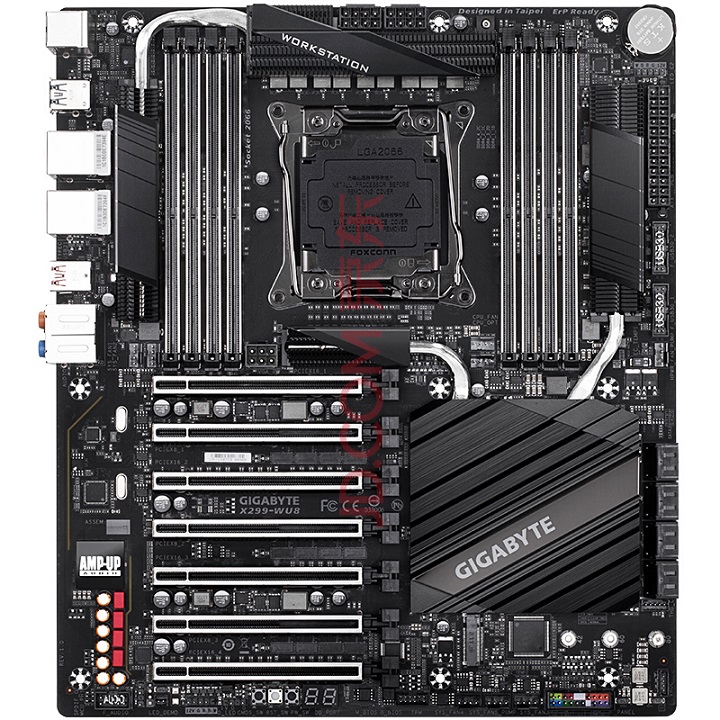 Gigabyte подготвя за продажби дънната платка за работни станции X299-WU8