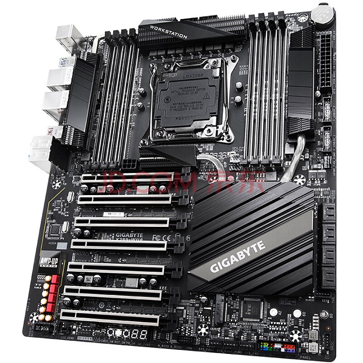 Gigabyte подготвя за продажби дънната платка за работни станции X299-WU8