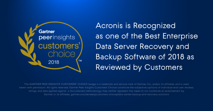 Acronis Gartner Customer Choice Award_1200x628_4 Acronis призната за Избор на клиентите за Архивиране на център данни и Решения за възстановяване при 2018 Gartner Peer Insights