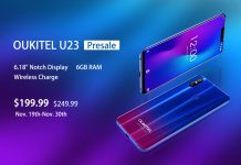 Дисплей с прорез и безжично зареждане: флагманът OUKITEL U23 с 6 GB RAM стартира при цена $199,99 OUKITEL U23