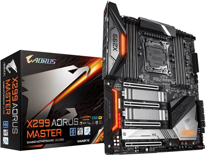 Gigabyte анонсира дънната платка X299 Aorus Master
