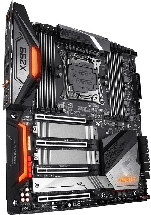 Gigabyte анонсира дънната платка X299 Aorus Master