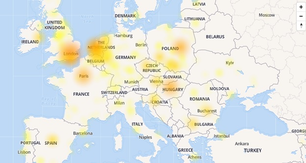 Мащабен срив в работата на Facebook в Европа
