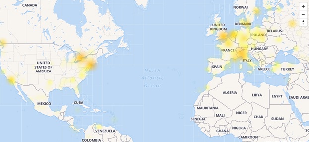 Мащабен срив в работата на Facebook в Европа