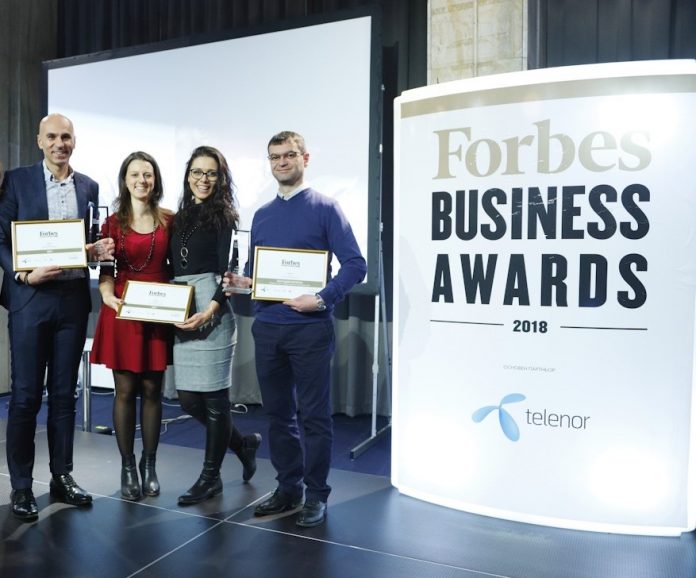 TESY Team TESY грабна три награди от „Бизнес наградите на Forbes“ за 2018 г.