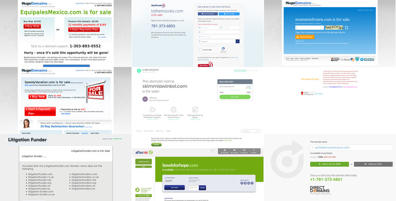 Колко .com имена на домейни не се използват
