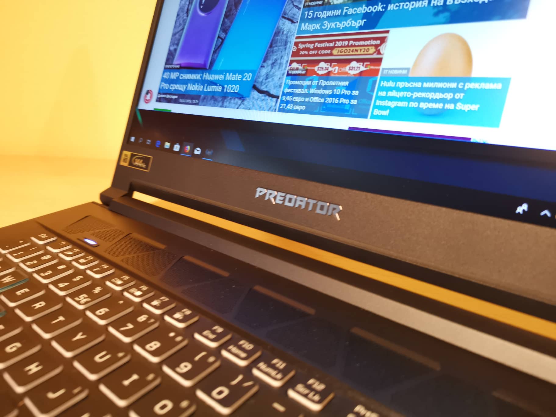 Ревю на Acer Predator Triton 500 – красив, бърз и шумен