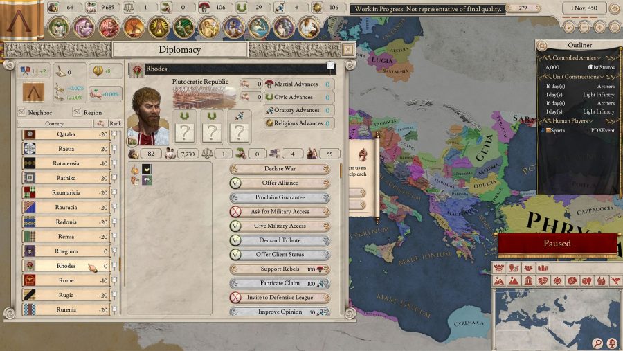 Стана ясна датата на излизане на Imperator: Rome