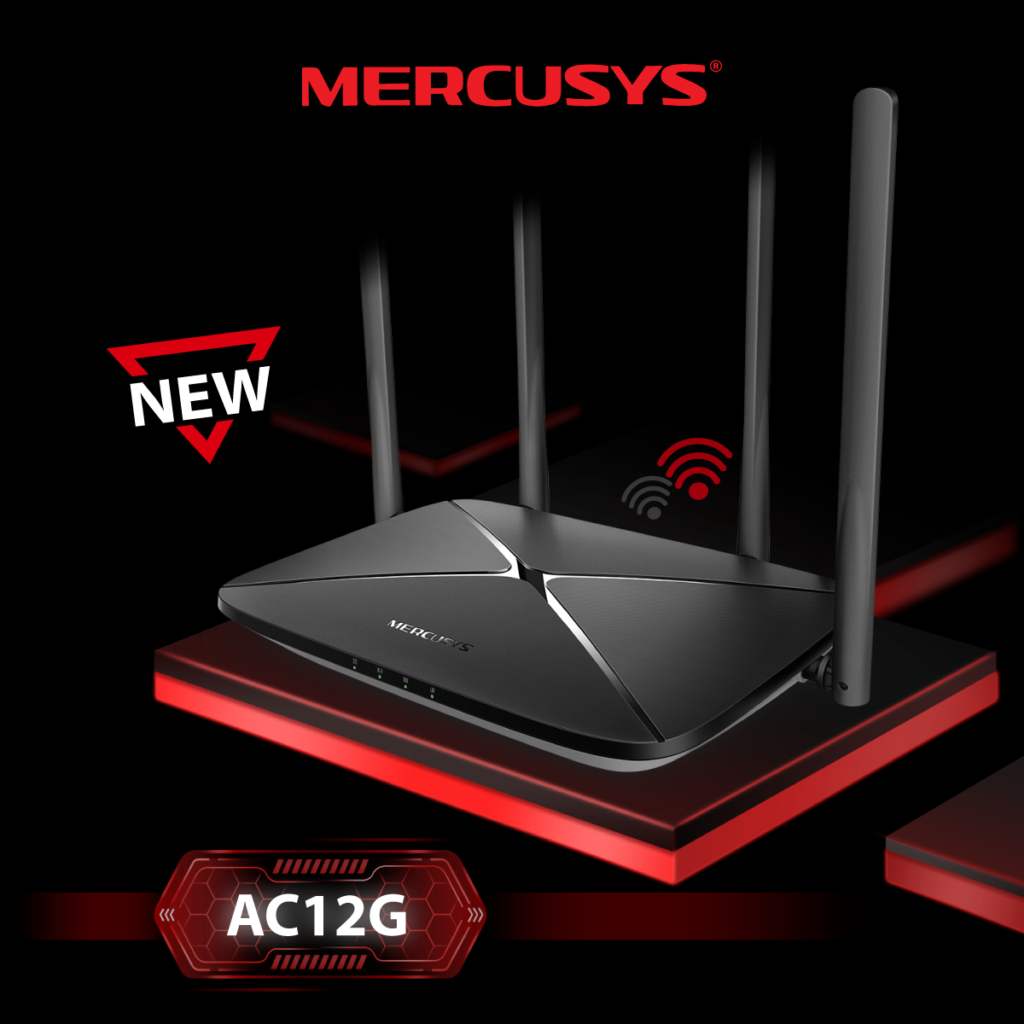 Mercusys пуска нов AC12G продукт- Gigabit рутерът AC1200
