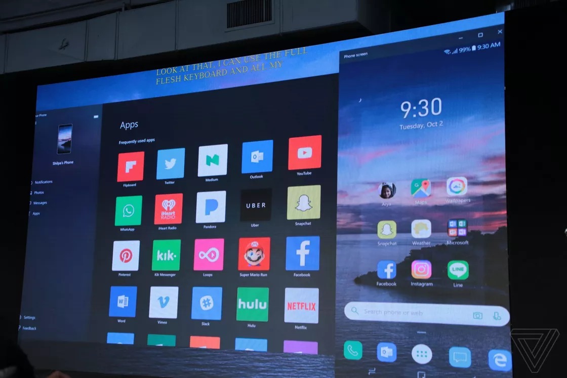 Microsoft тества изобразяване екрана на Android смартфоните в ОС Windows 10