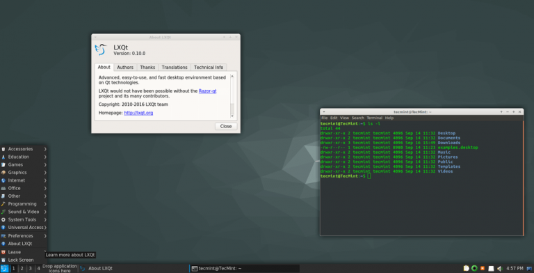 Графичните десктоп среди в Linux: LXQt