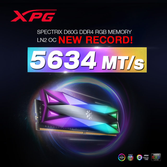 1000x1000 XPG SPECTRIX D60G с овърклокинг рекорд от 5634MT/s