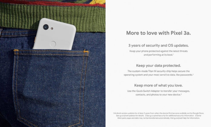 Google Pixel 3a: Night Sight, нов цвят и 3 години обновявания
