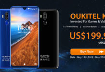 Предварителните продажби на смартфона OUKITEL K9 със 7,12-инчов дисплей, 6000 mAh батерия и цена $199