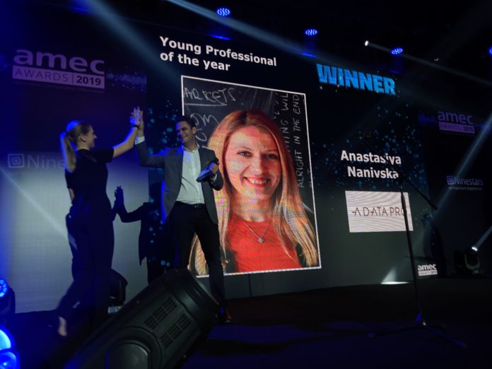 a data pro award Експерт на A Data Pro бе обявен за „Млад професионалист на годината“ в сферата на измерването и оценката на комуникациите