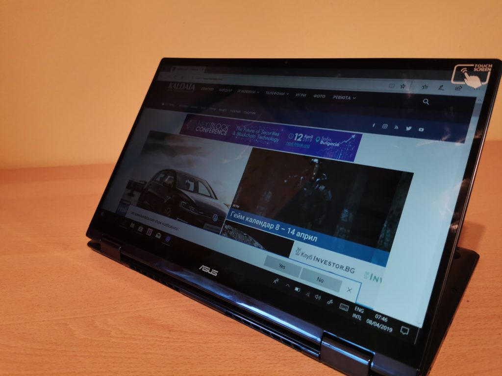 Ревю на ASUS ZenBook Flip 13 UX362F: ултрабук-трансформър от ново поколение