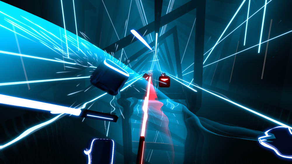 beat-saber-gameplay-1000x563-nyg9wq1jttclqad53fvmkwjsm8fgzt2cvnm9caw2ri VR игра помогна на човек да влезе във форма