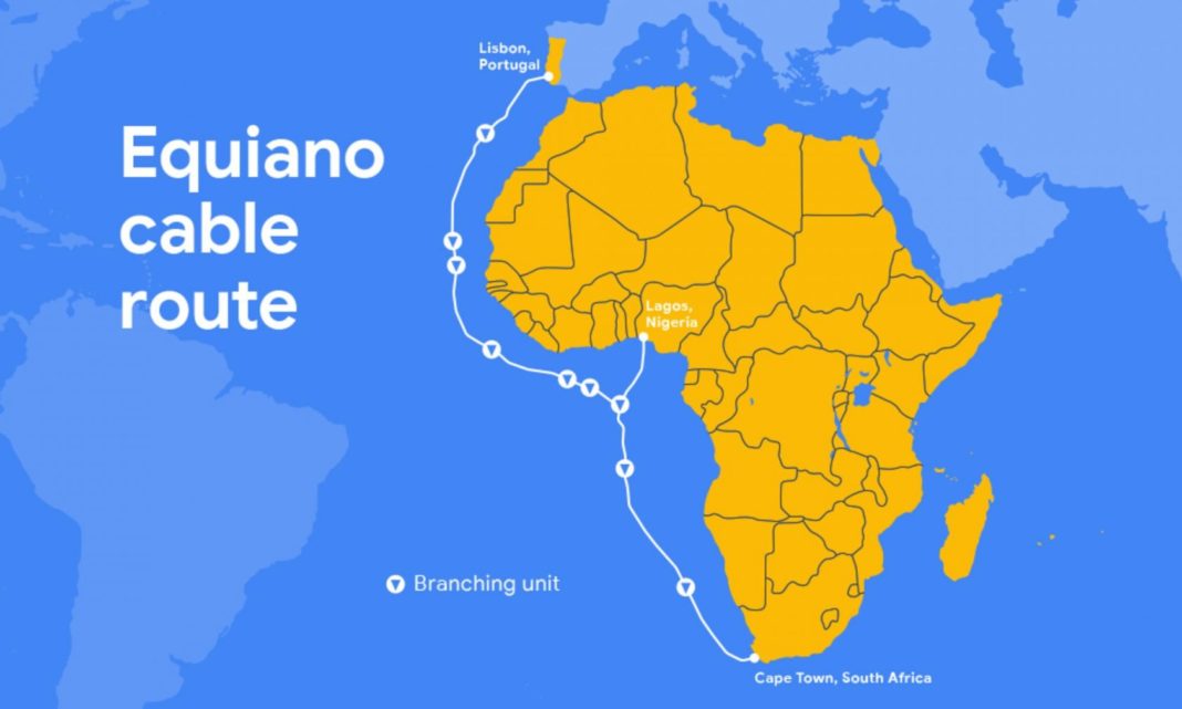 equiano Google обяви Equiano – подводен кабел от Португалия до Южна Африка