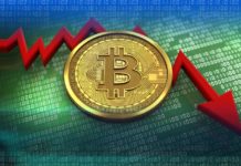 Курсът на биткойна рязко спадна