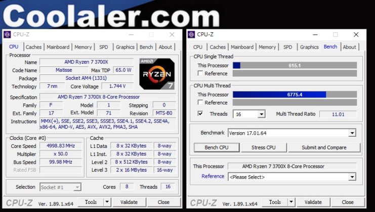 Тестове на процесорите AMD Ryzen 7 3700X и Intel Core i9-9900K при тактова честота 5 GHz