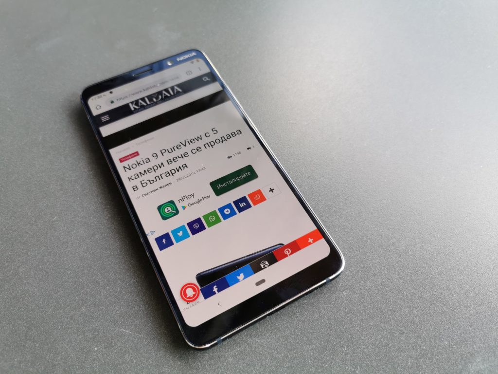Ревю на флагманския смартфон Nokia 9 Pureview с най-необичайния набор от камери