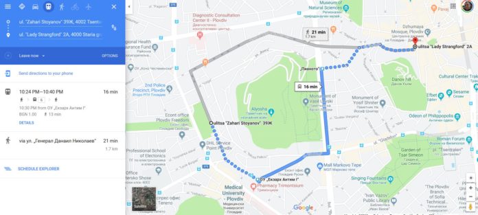 plovdiv maps Маршрутите на транспорта в Google Maps вече работят и за Пловдив