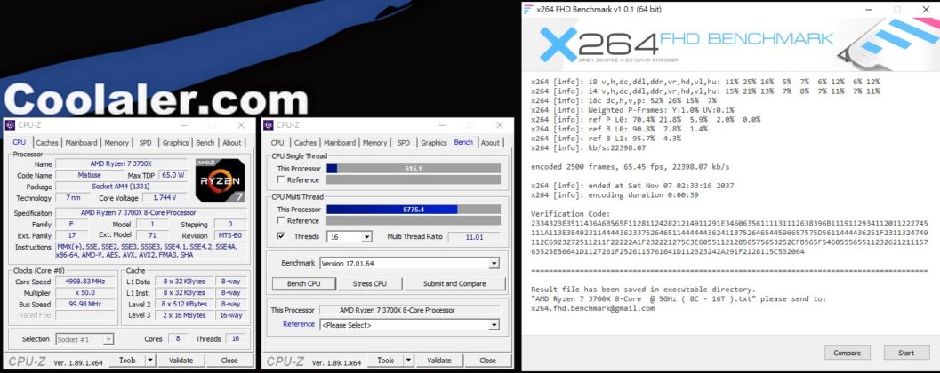 Тестове на процесорите AMD Ryzen 7 3700X и Intel Core i9-9900K при тактова честота 5 GHz