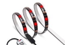Светодиодна RGB лента с дължина 2 метра и контролера M6V5