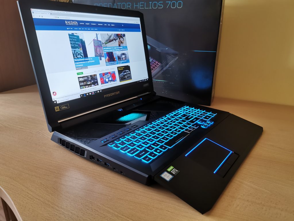 Ревю на геймърския лаптоп Acer Predator Helios 700 – с плъзгаща клавиатура и овърклок режим