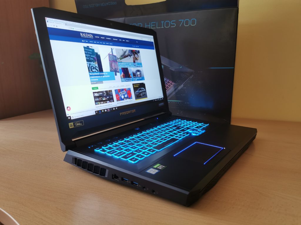 Ревю на геймърския лаптоп Acer Predator Helios 700 – с плъзгаща клавиатура и овърклок режим