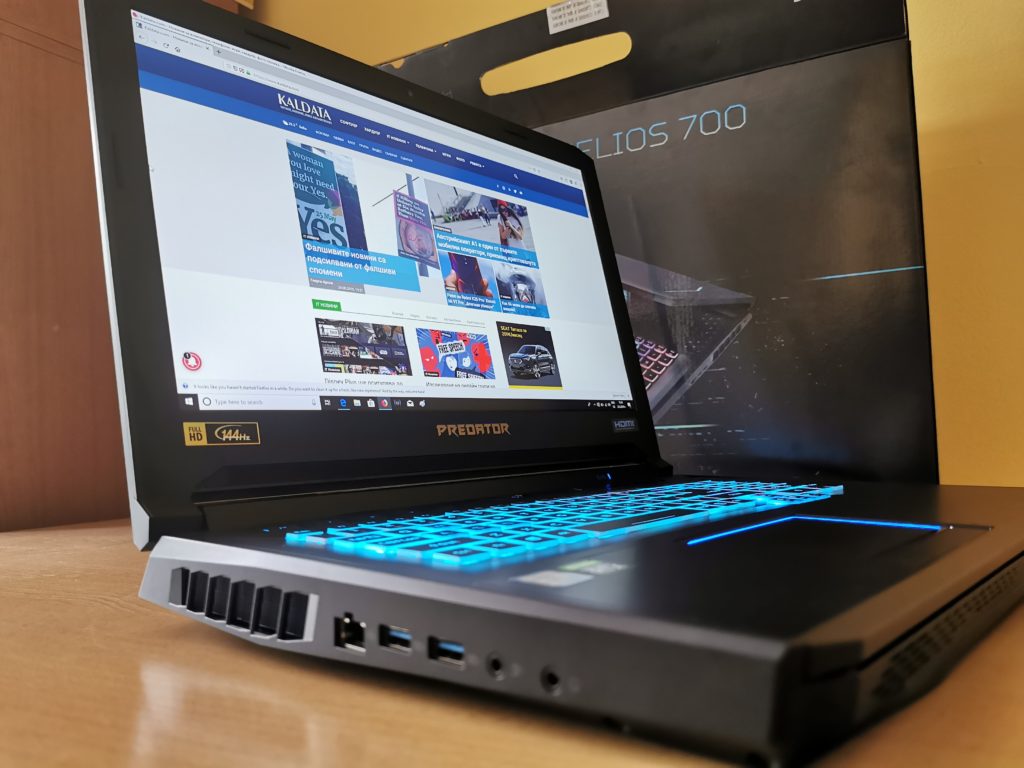 Ревю на геймърския лаптоп Acer Predator Helios 700 – с плъзгаща клавиатура и овърклок режим