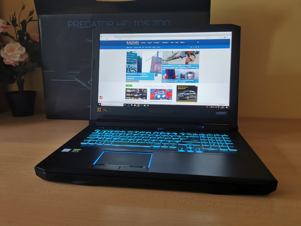 Ревю на геймърския лаптоп Acer Predator Helios 700 – с плъзгаща клавиатура и овърклок режим