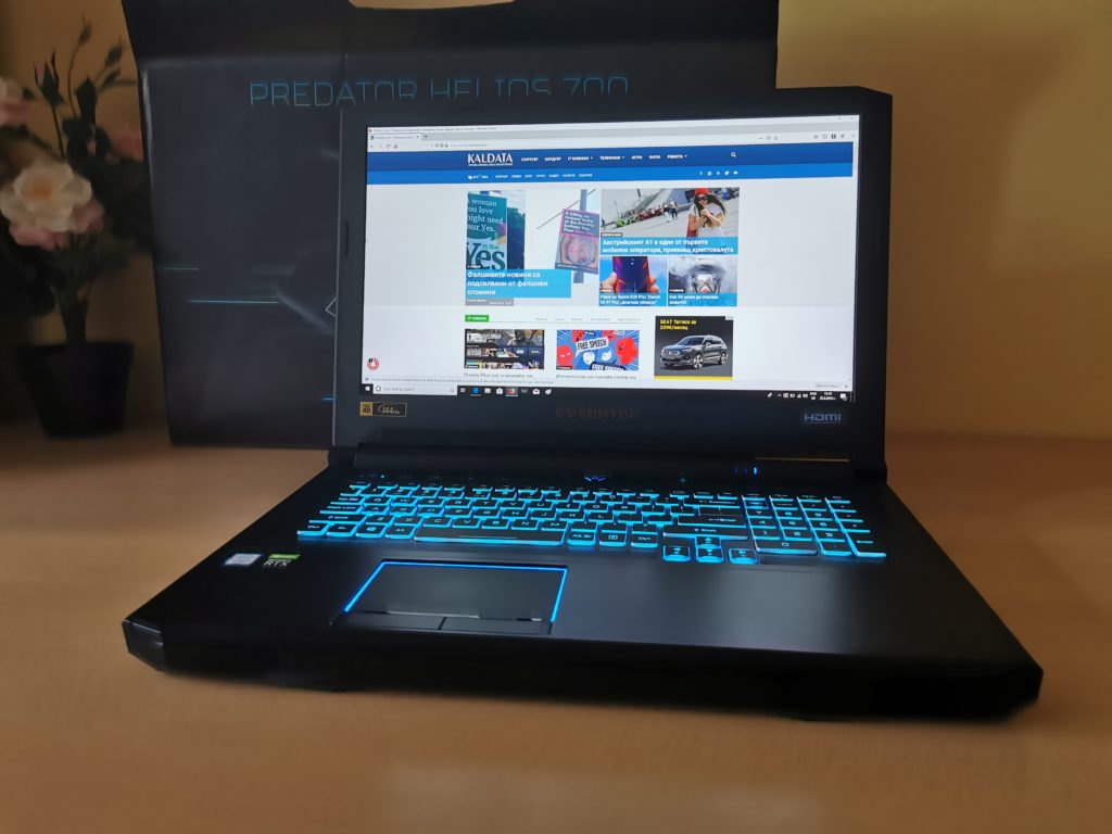 Ревю на геймърския лаптоп Acer Predator Helios 700 – с плъзгаща клавиатура и овърклок режим