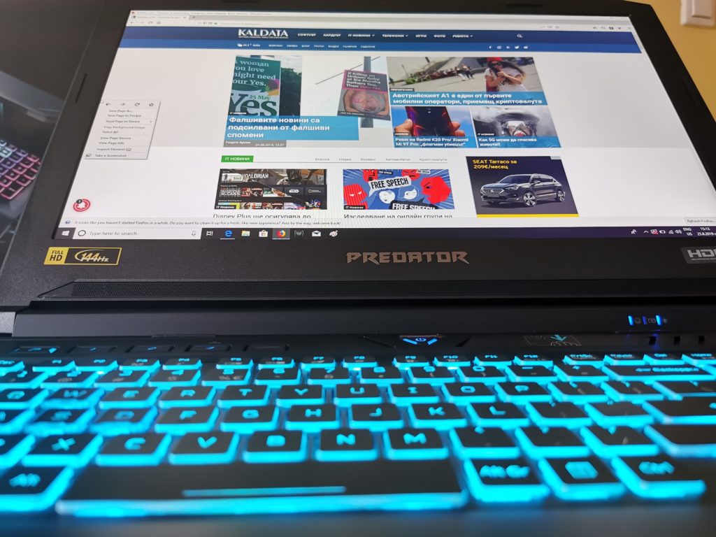 Ревю на геймърския лаптоп Acer Predator Helios 700 – с плъзгаща клавиатура и овърклок режим