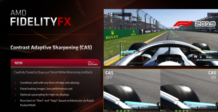f1 amd Codemasters вгражда нова технология на AMD за изостряне на изображението в играта F1 2019