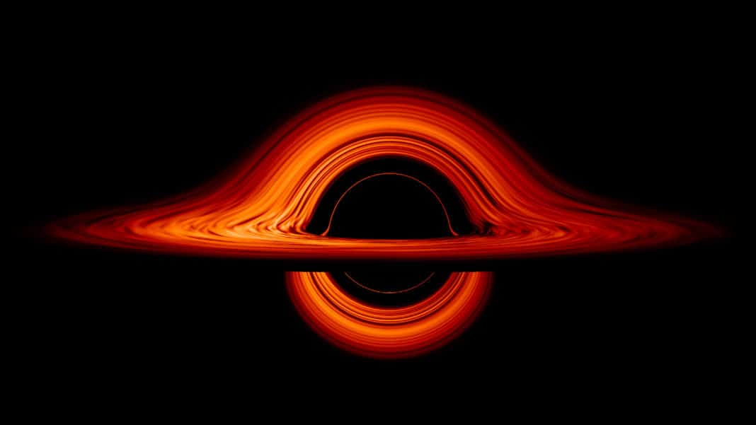 a-mesmerising-nasa-animation-shows-how-a-nearby-black-hole-would-warp-spacetime-like-a-fun-house-mirror НАСА направи ново, изключително красиво изображение на черна дупка